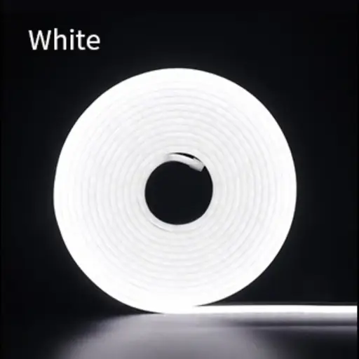 [5324] Tira Neon Blanco 5 Metros con Fuente Videomax