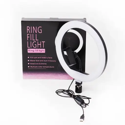 [5353] Aro Led 26Cm Blanco Sin Tripode