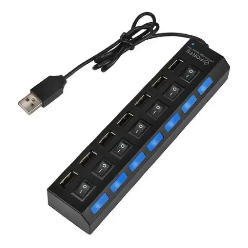 [5510] Hub USB 2.0 7 Puertos Sin Trafo INF0006