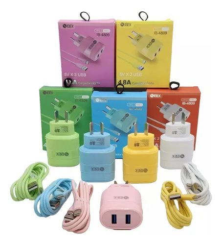 [5551] Cargador Tipo C Ibek 4.8A IB-4809 con 2 Usb