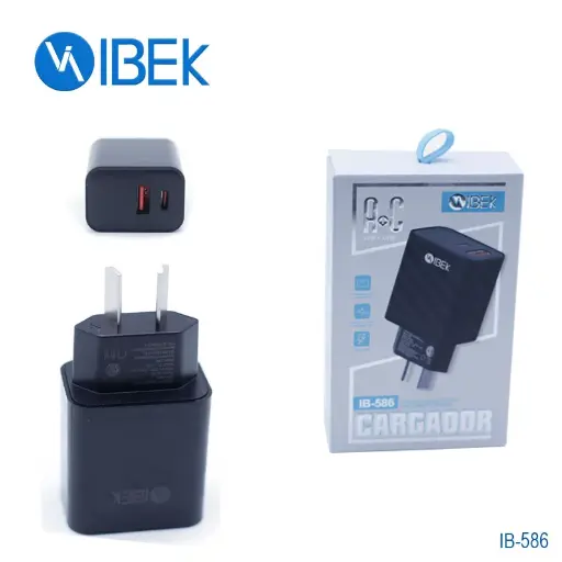 [5552] Cargador A + C Ibek 7.8A IB-586 15W + 18W