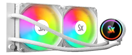 [5554] Water Cooler Solarmax Argb Wc-W240 Blanco
