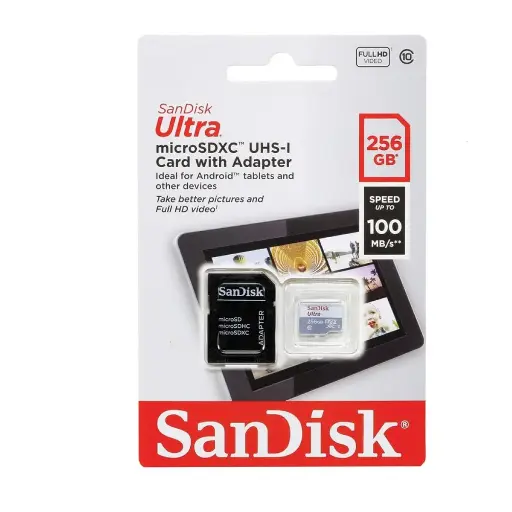 [5668] Memoria Sandisk Micro Sd Con Adaptador 256Gb Clase 10