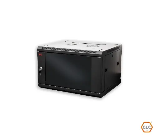 [5671] Rack Mural Soho 6U - 500 Mm - 19" Pta. Crist. / 4 Soportes Desarmados [GLC-MURAL-6U500]