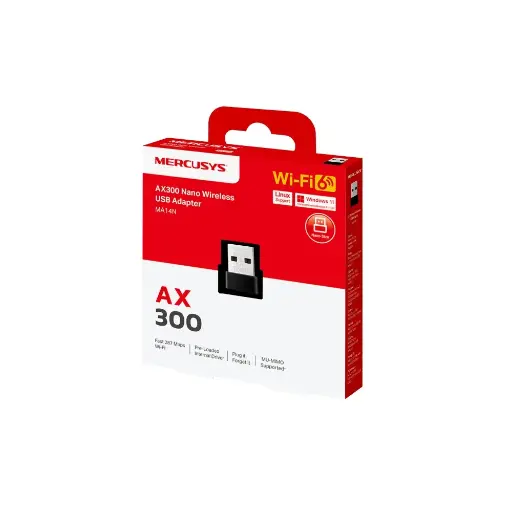 [5759] Placa De Red Inalambrica Nano Usb Mercusys MA14N AX300