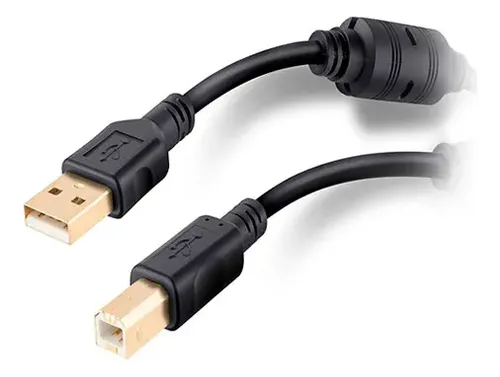 [5829] Cable Impresora USB 2.0 1.5 Metros con 2 Filtros