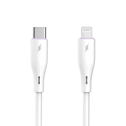 [5928] Cable Tipo C a Lightning (Iphone) 27W 1 Metro Siliconado