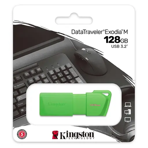 [5963] Pendrive Kingston 128GB DT Exodia M 3.2 Verde