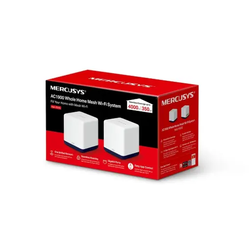 [5980] Sistema Mesh Halo Mercusys H50G (Pack 2) AC1900