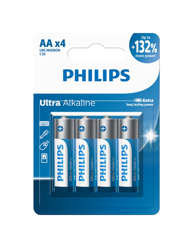 [6044] Pila Philips Ultra Alcalina AA (Blister x 4) 
