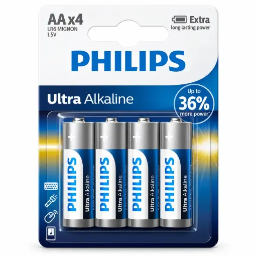 [6044] Pila Philips Ultra Alcalina AA (Blister x 4) 
