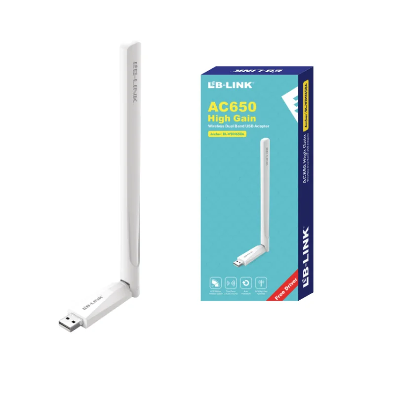 [6074] Placa De Red Inalambrica Con Antena USB LB-LINK Doble Banda BL-WDN650A AC650